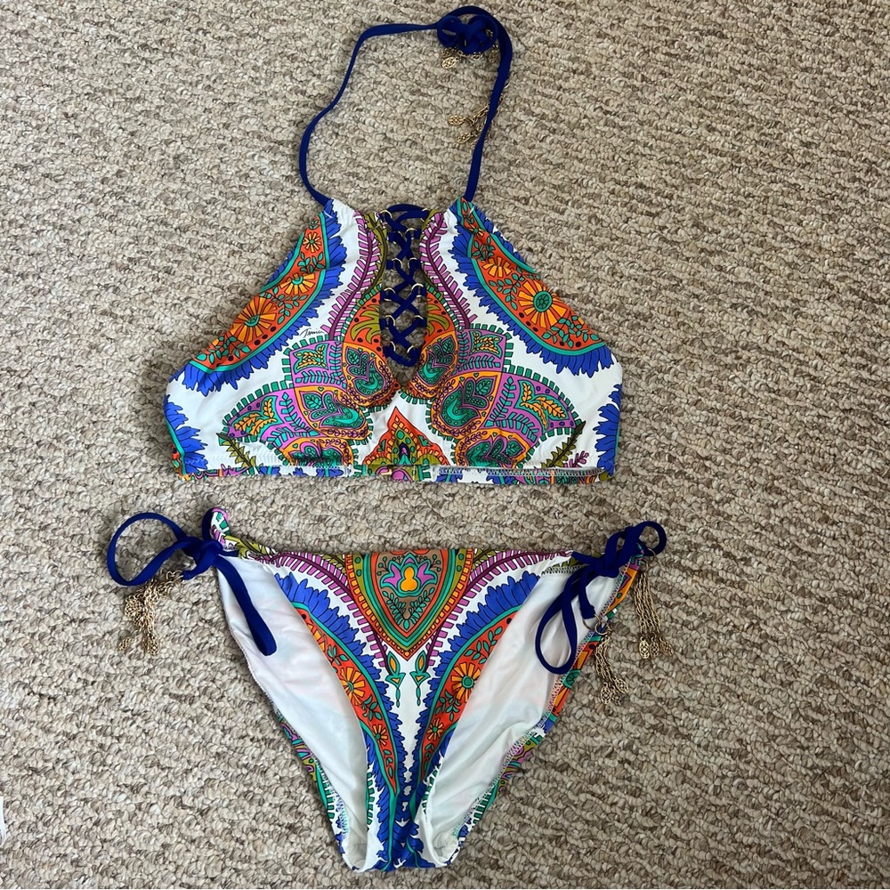 Trina Turk Multicolor Paisley Bikini